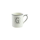 Gien Mug G - Filet Midnight Monogram