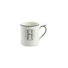 Gien Mug H - Filet Midnight Monogram