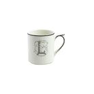 Gien Mug L - Filet Midnight Monogram