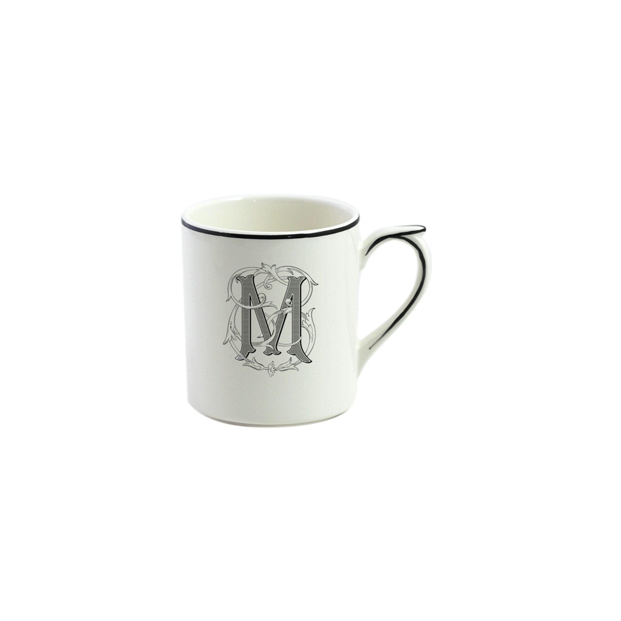 Gien Mug M - Filet Midnight Monogram