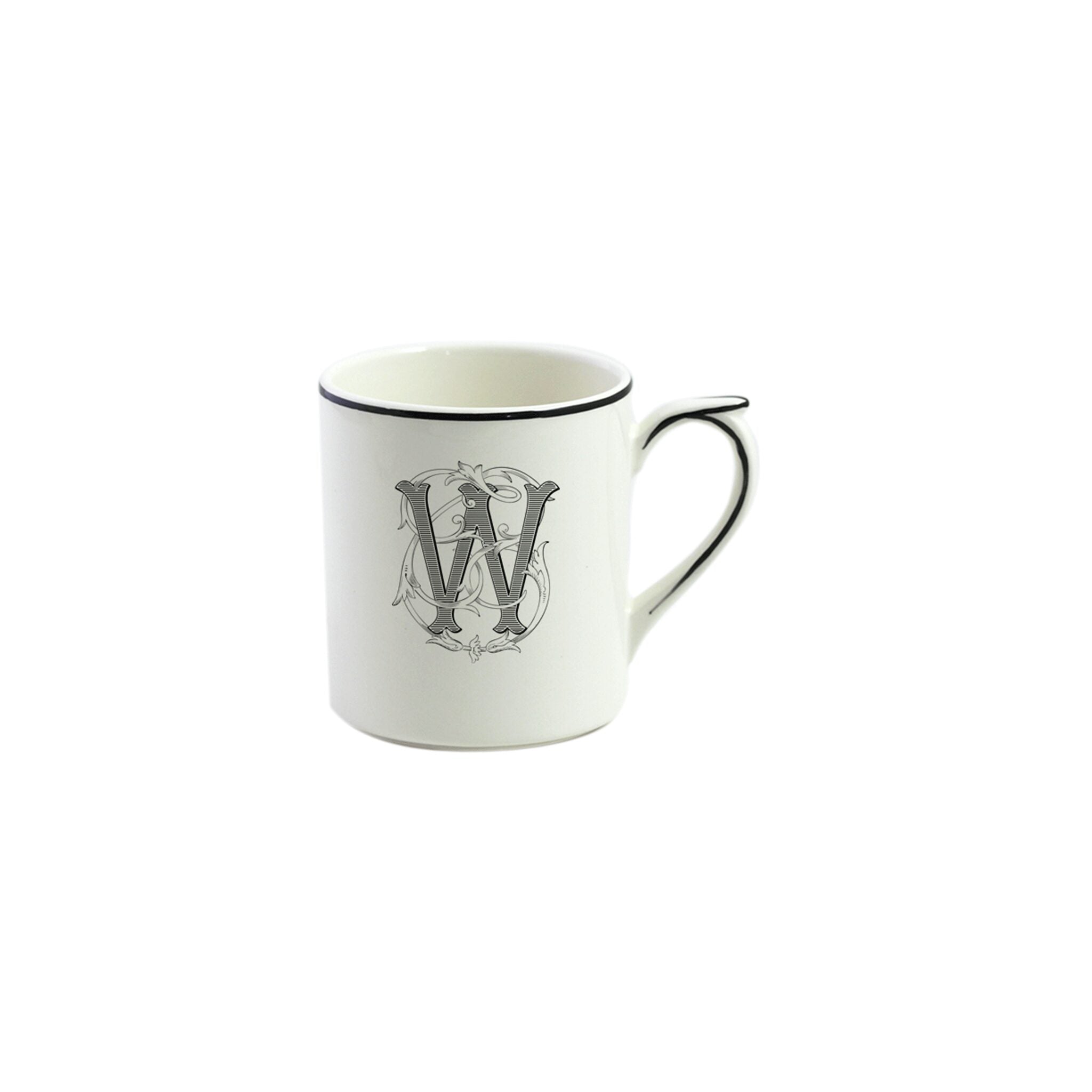 Gien Mug W - Filet Midnight Monogram