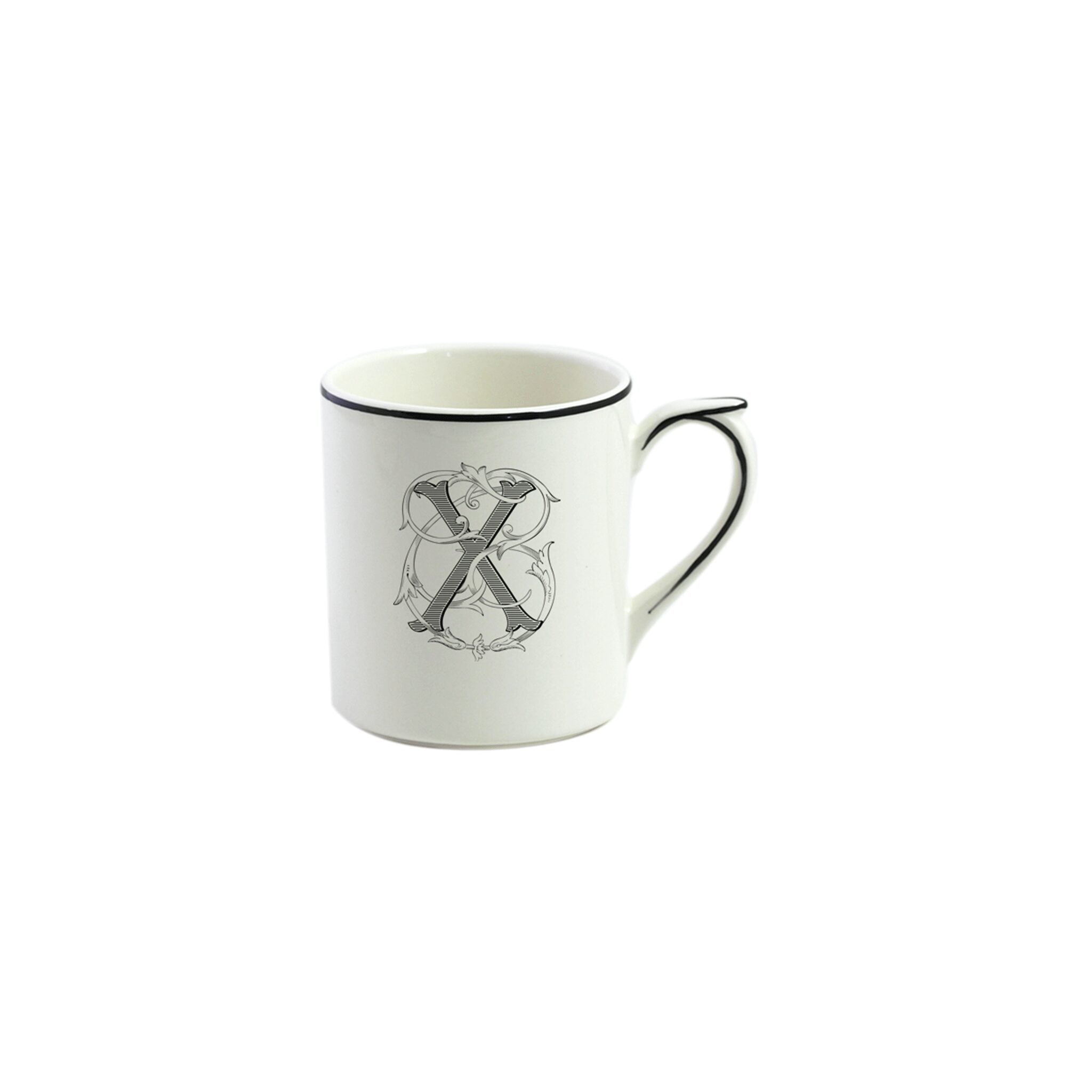 Gien Mug X - Filet Midnight Monogram