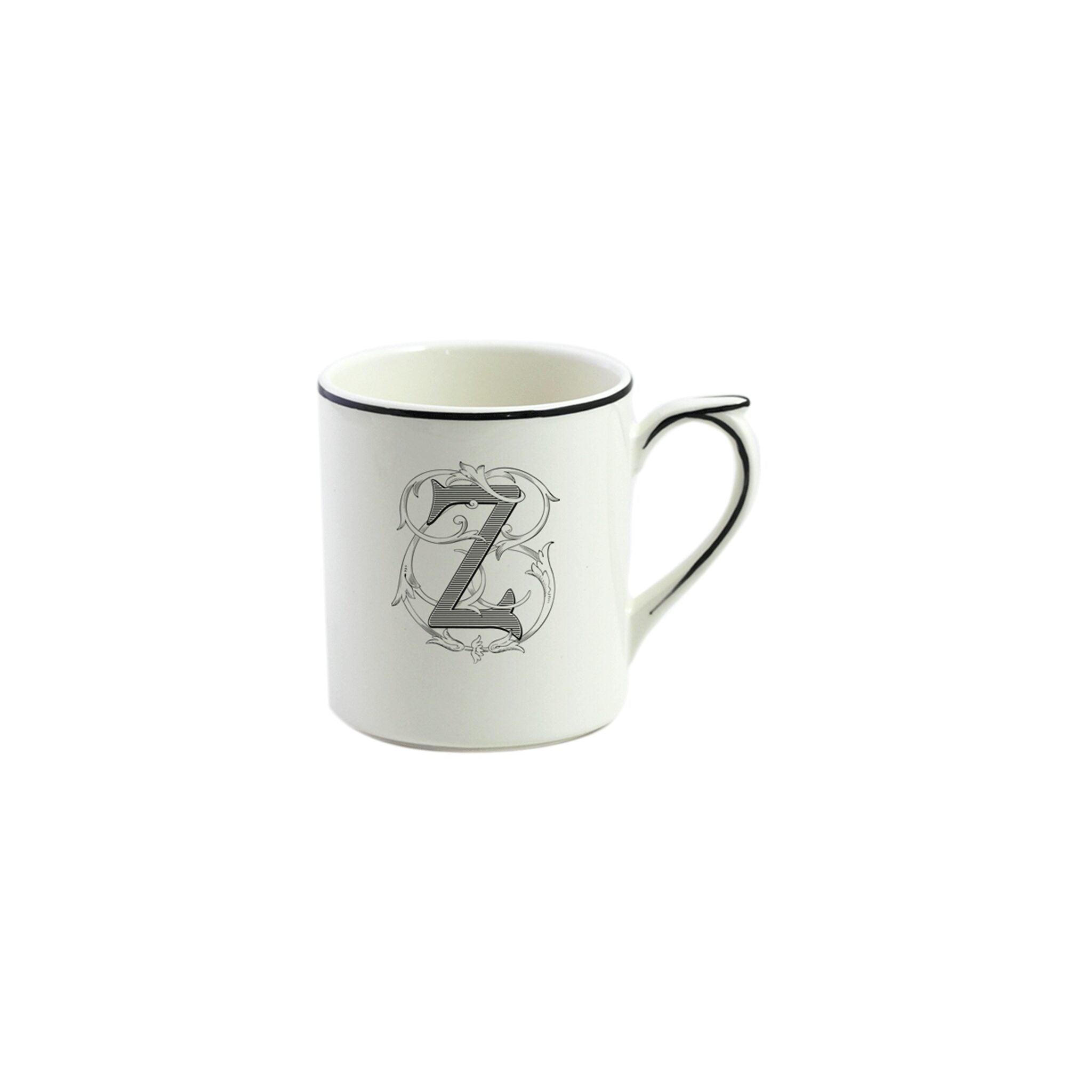 Gien Mug Z - Filet Midnight Monogram