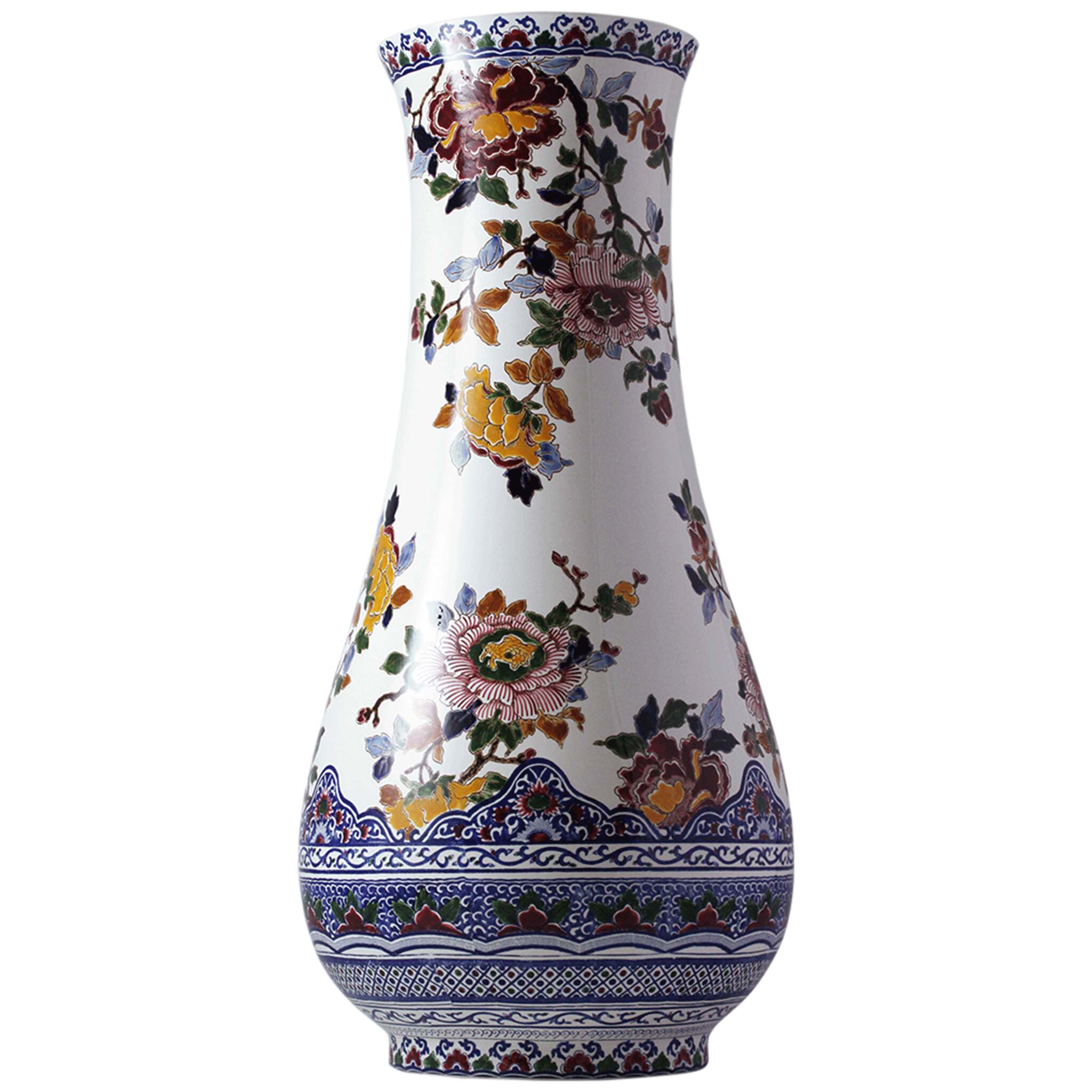 Gien Musée Vase, Large - Pivoines