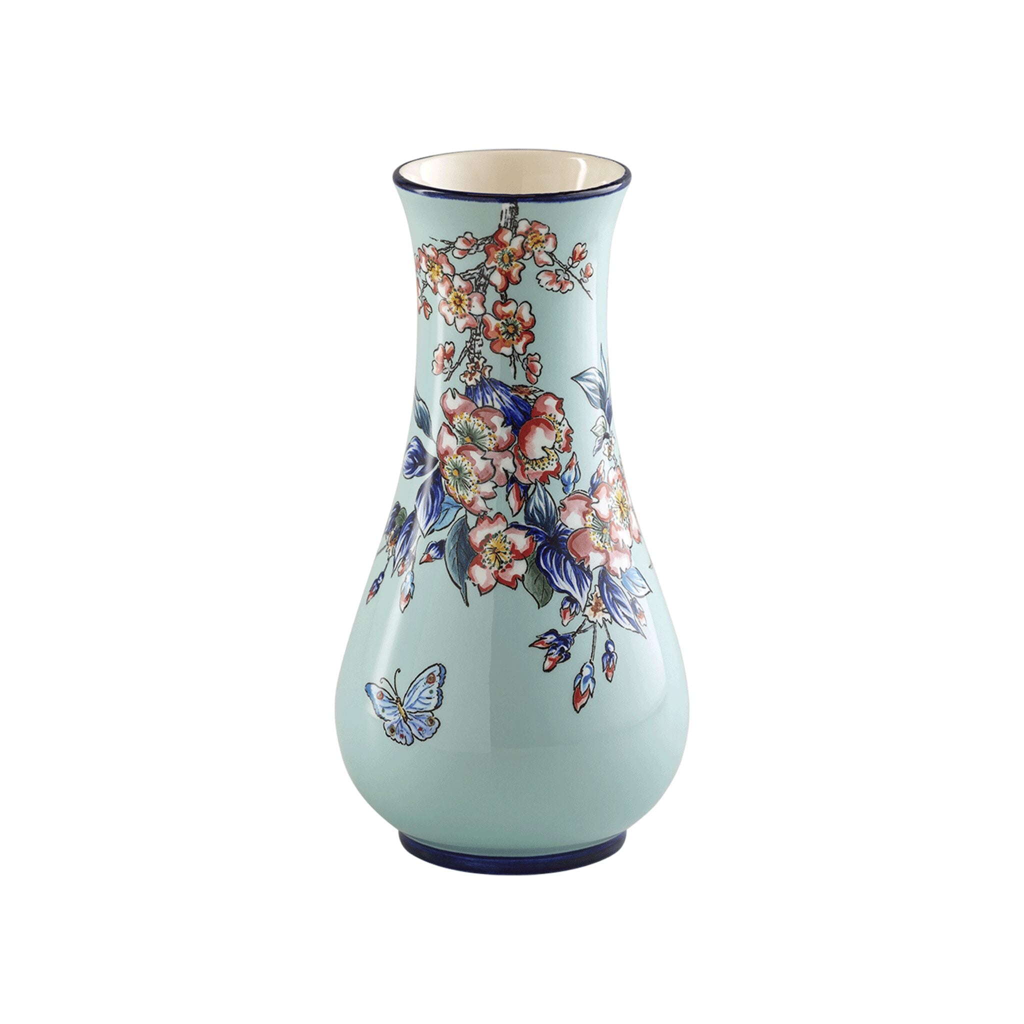 Gien Musée Vase, Small - Jardin De Kyoto