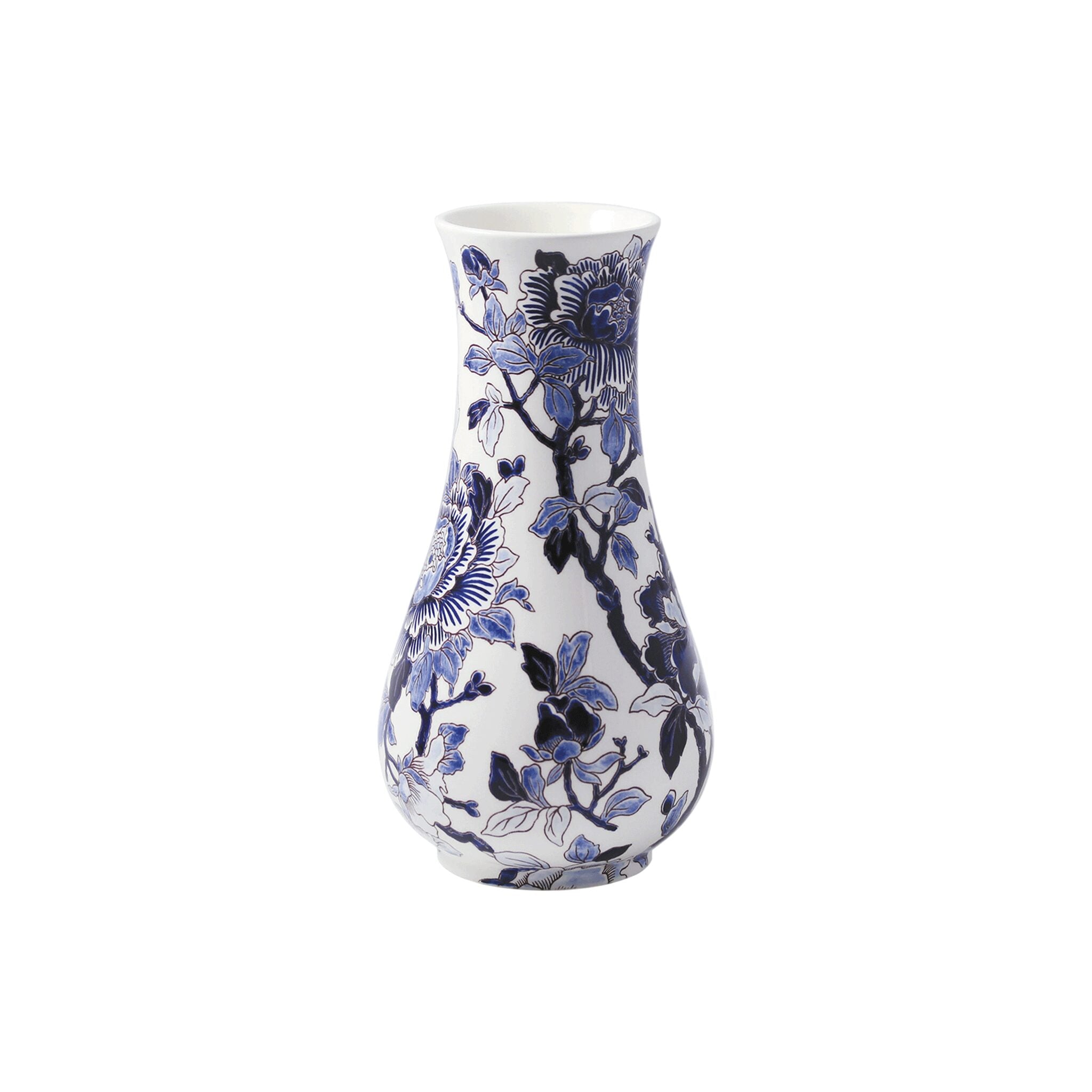 Gien Musée Vase, Small - Pivoines Bleues