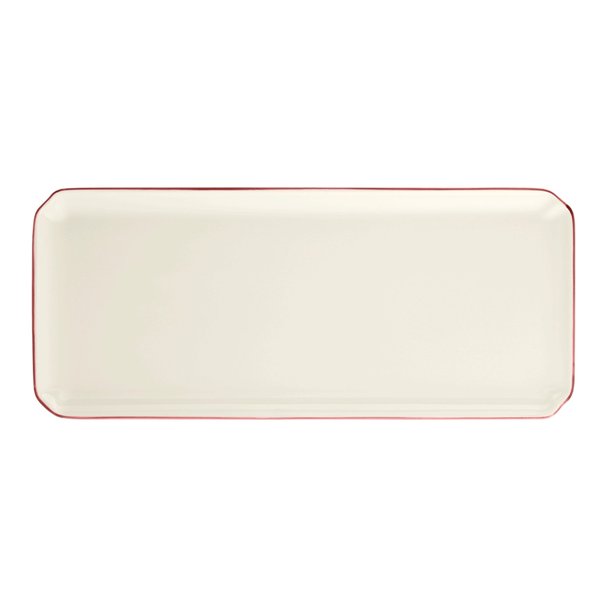 Gien Oblong Serving Tray - Filet Coral