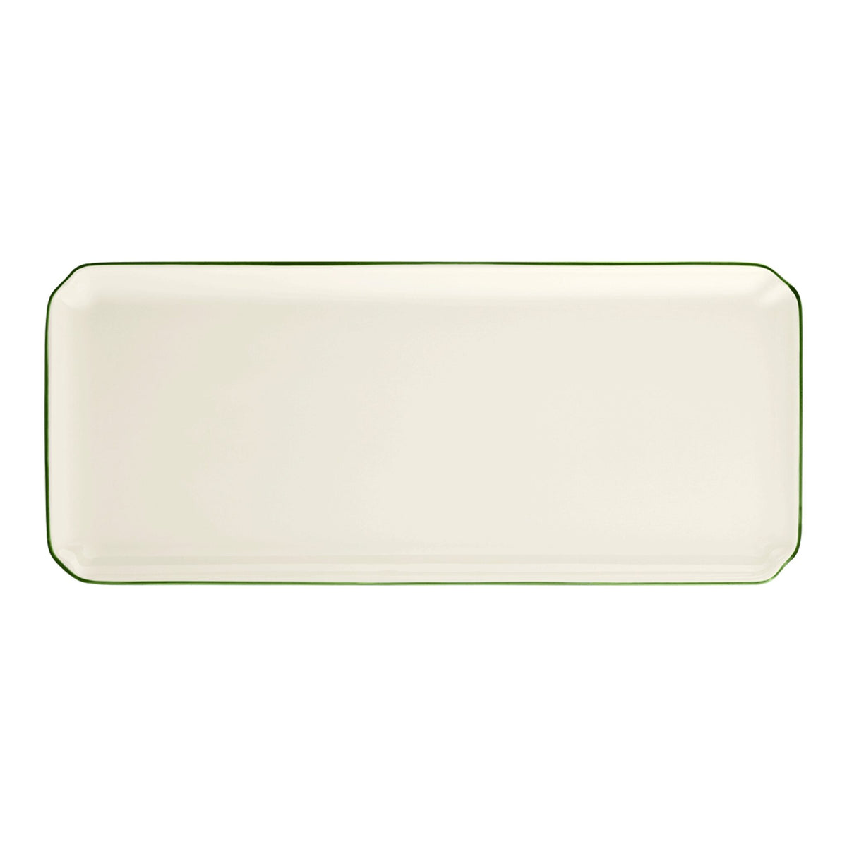 Gien Oblong Serving Tray - Filet Fern Green