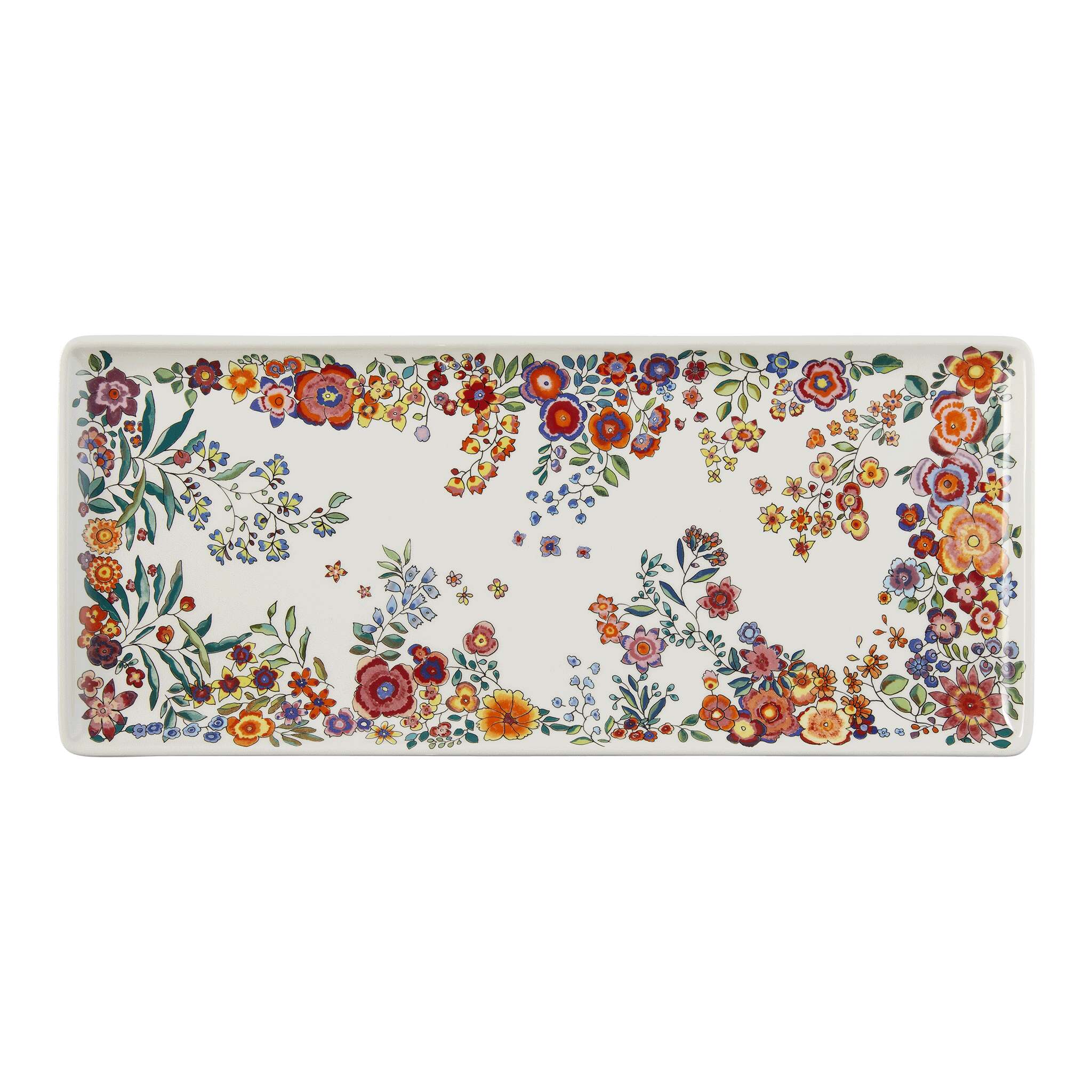 Gien Oblong Serving Tray - Poésie
