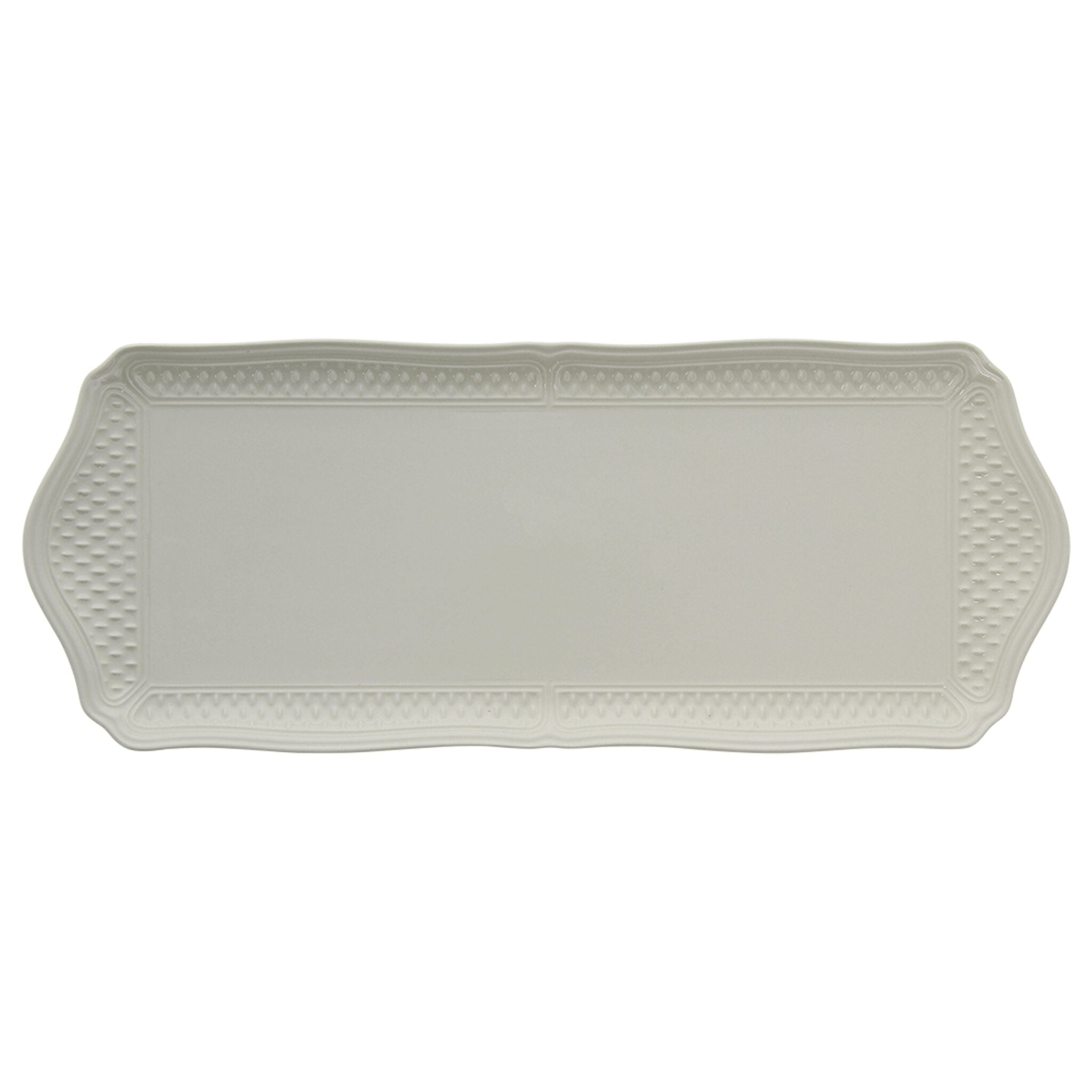 Gien Oblong Serving Tray - Pont Aux Choux White