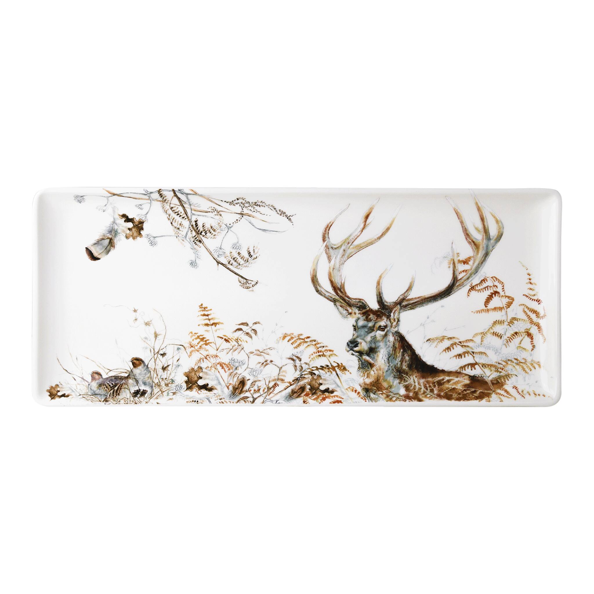 Gien Oblong Serving Tray Stag - Sologne