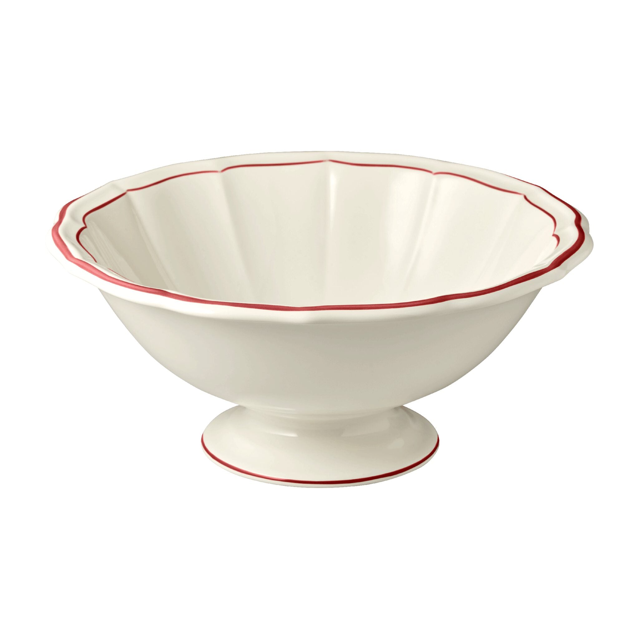 Gien Open Vegetable - Filet Red Vegetable Bowl