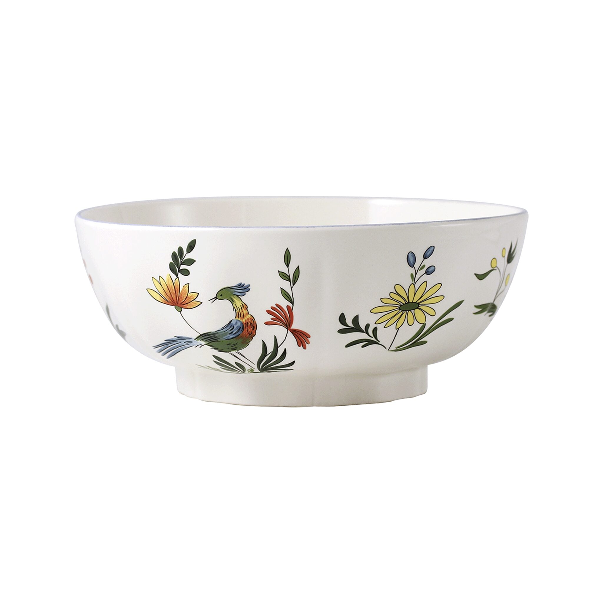 Gien Open Vegetable, Small - Oiseaux De Paradis Vegetable Bowl