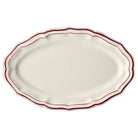 Gien Oval Platter - Filet Burgundy
