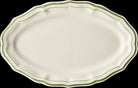 Gien Oval Platter - Filet Green