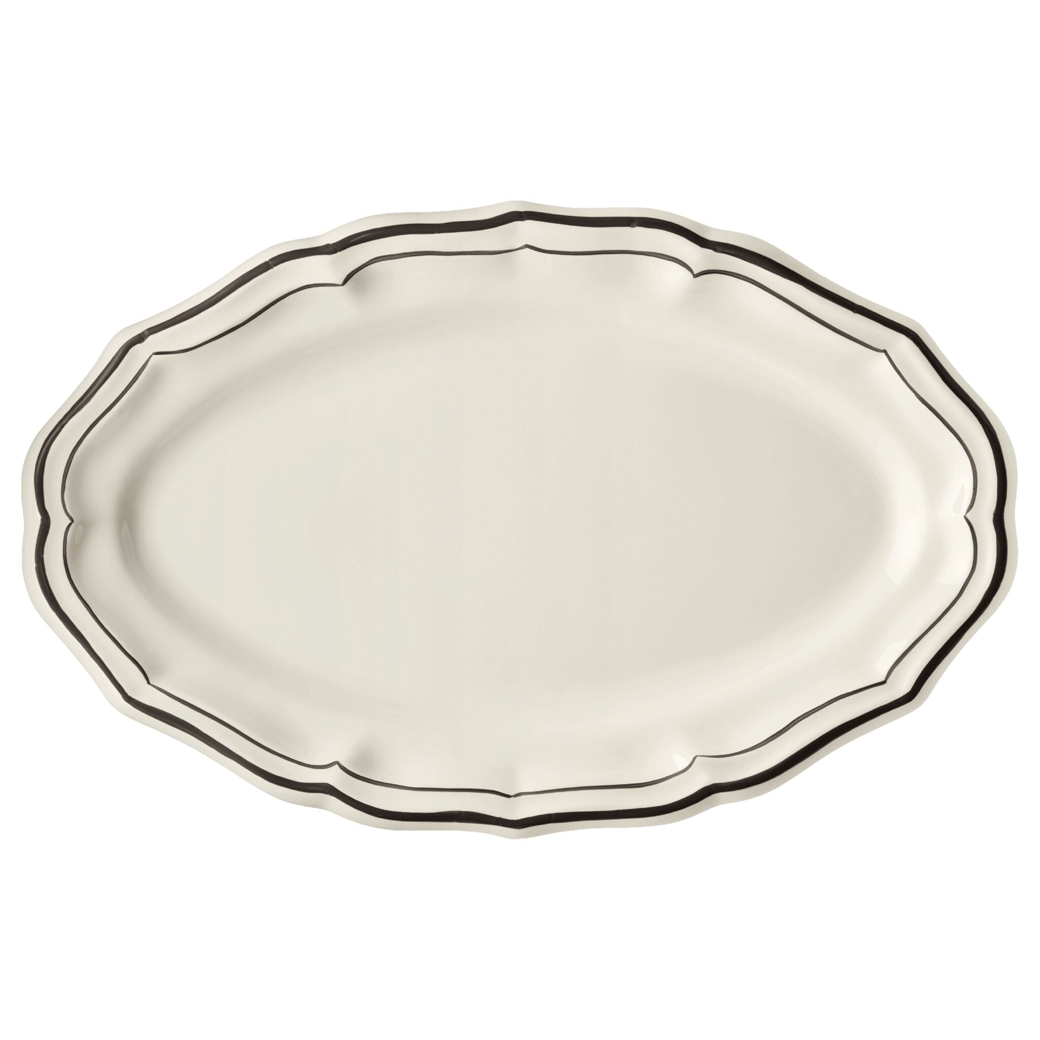 Gien Oval Platter - Filet Midnight