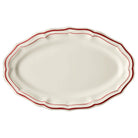 Gien Oval Platter - Filet Red
