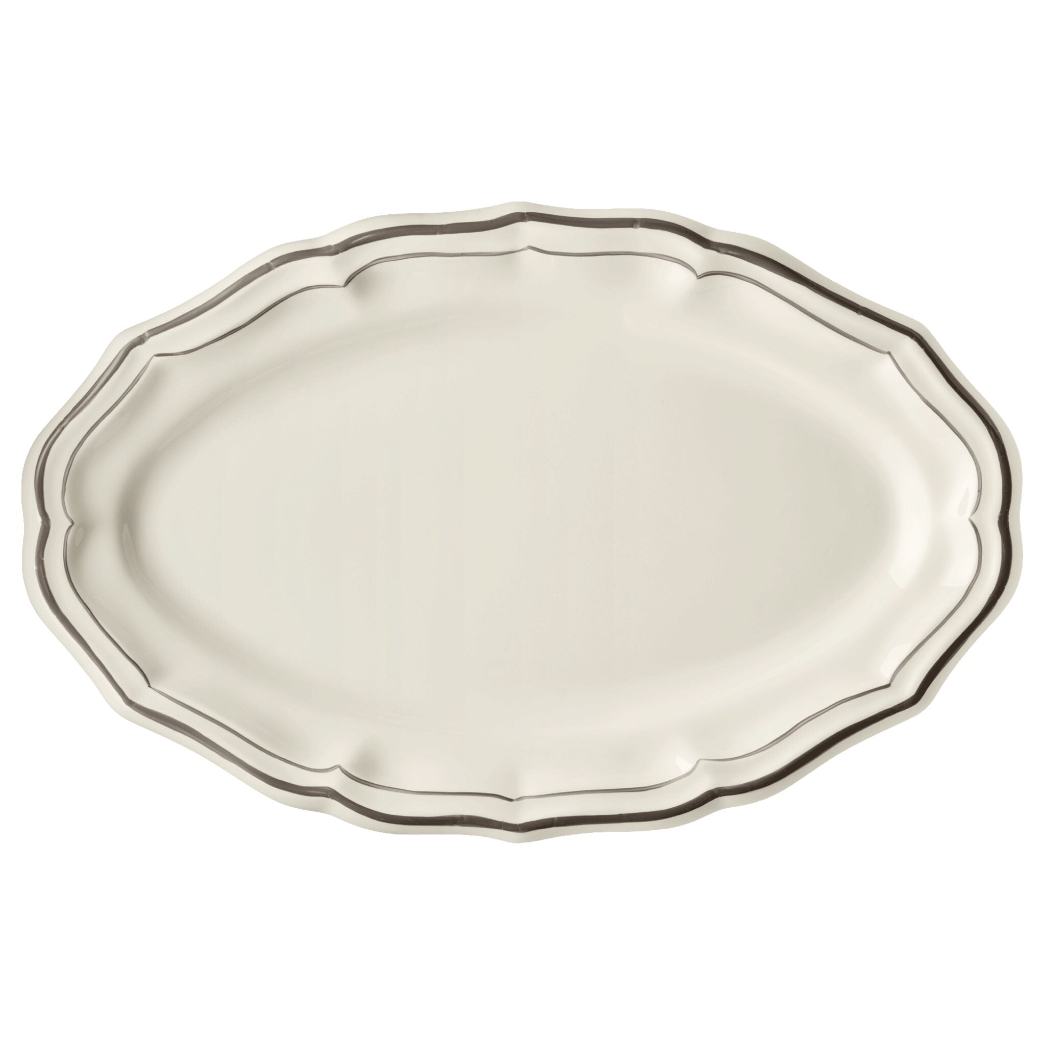 Gien Oval Platter - Filet Taupe