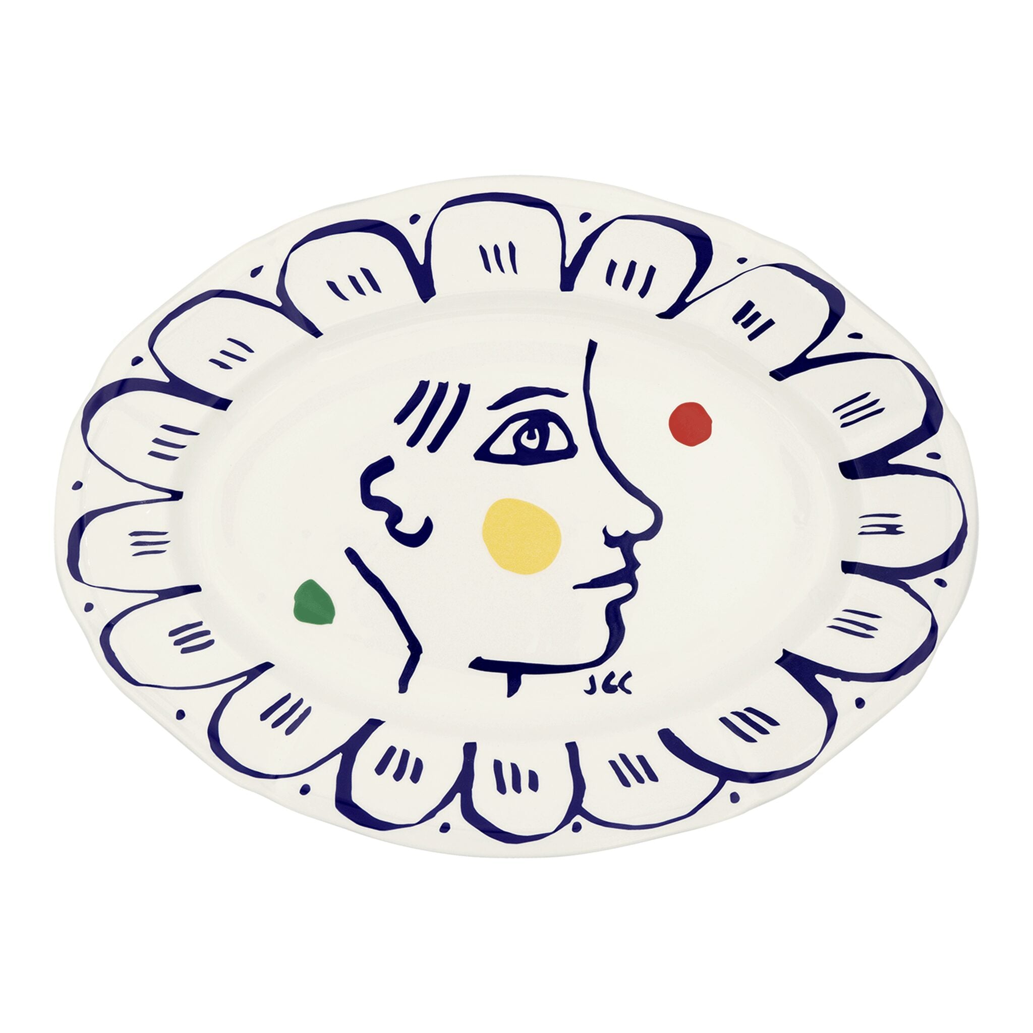 Gien Oval Platter - L'Archipel Sentimental