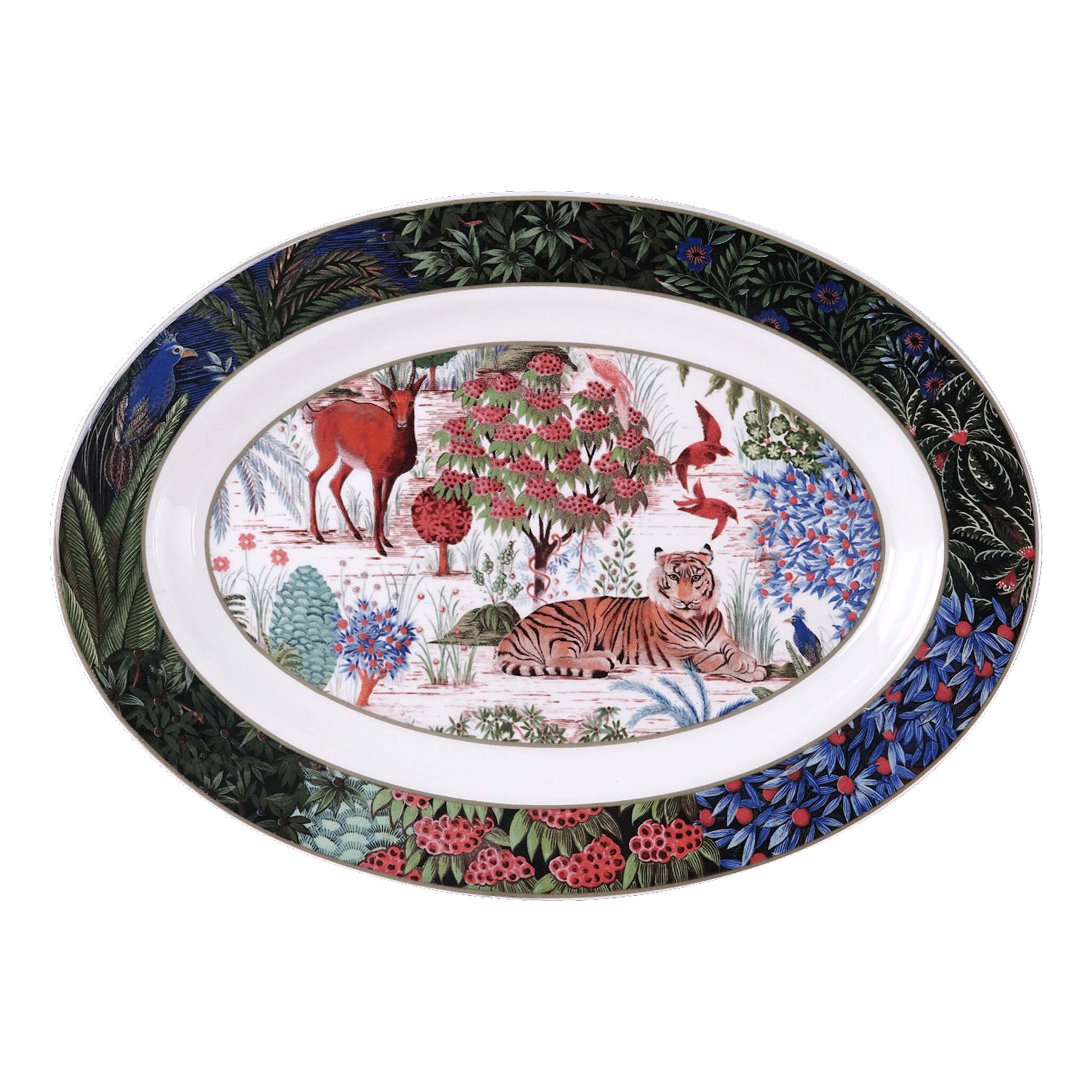 Gien Oval Platter - Le Jardin Du Palais