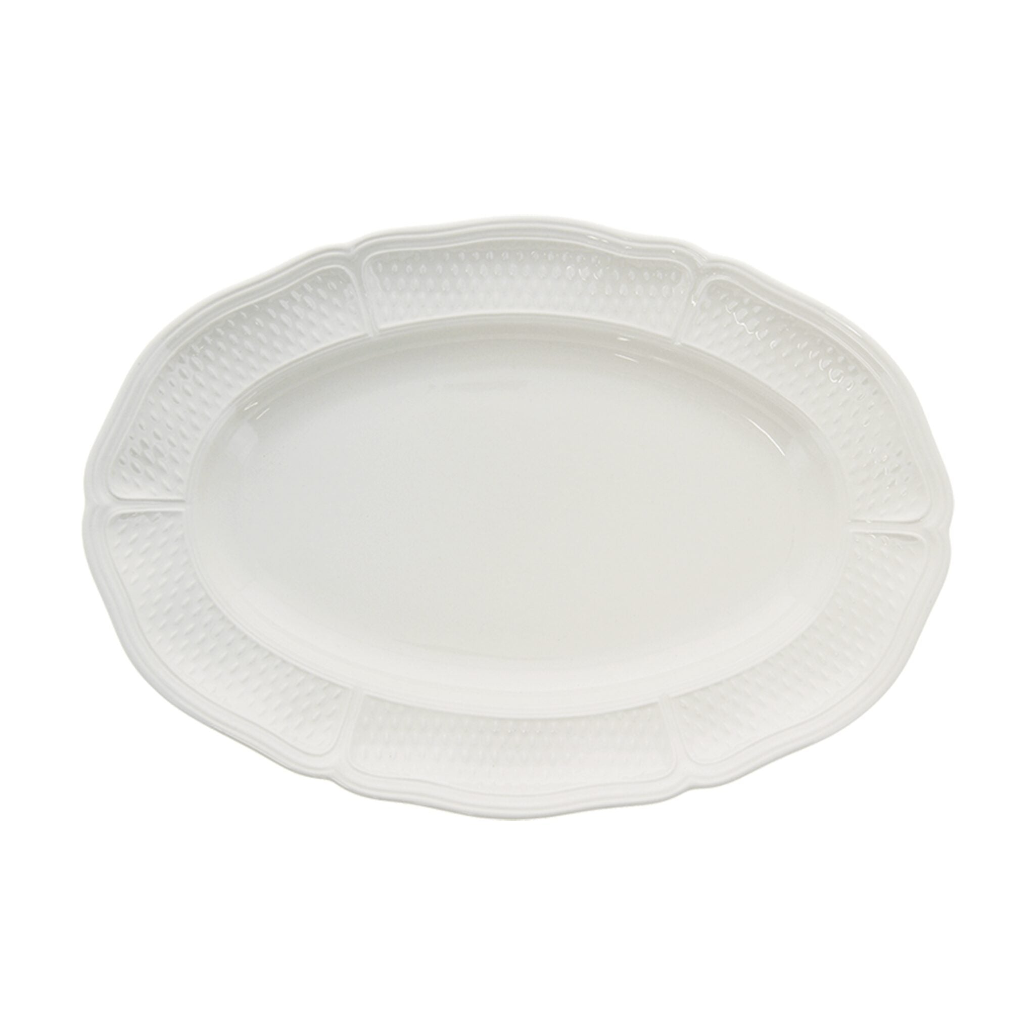 Gien Oval Platter, Small - Pont Aux Choux White