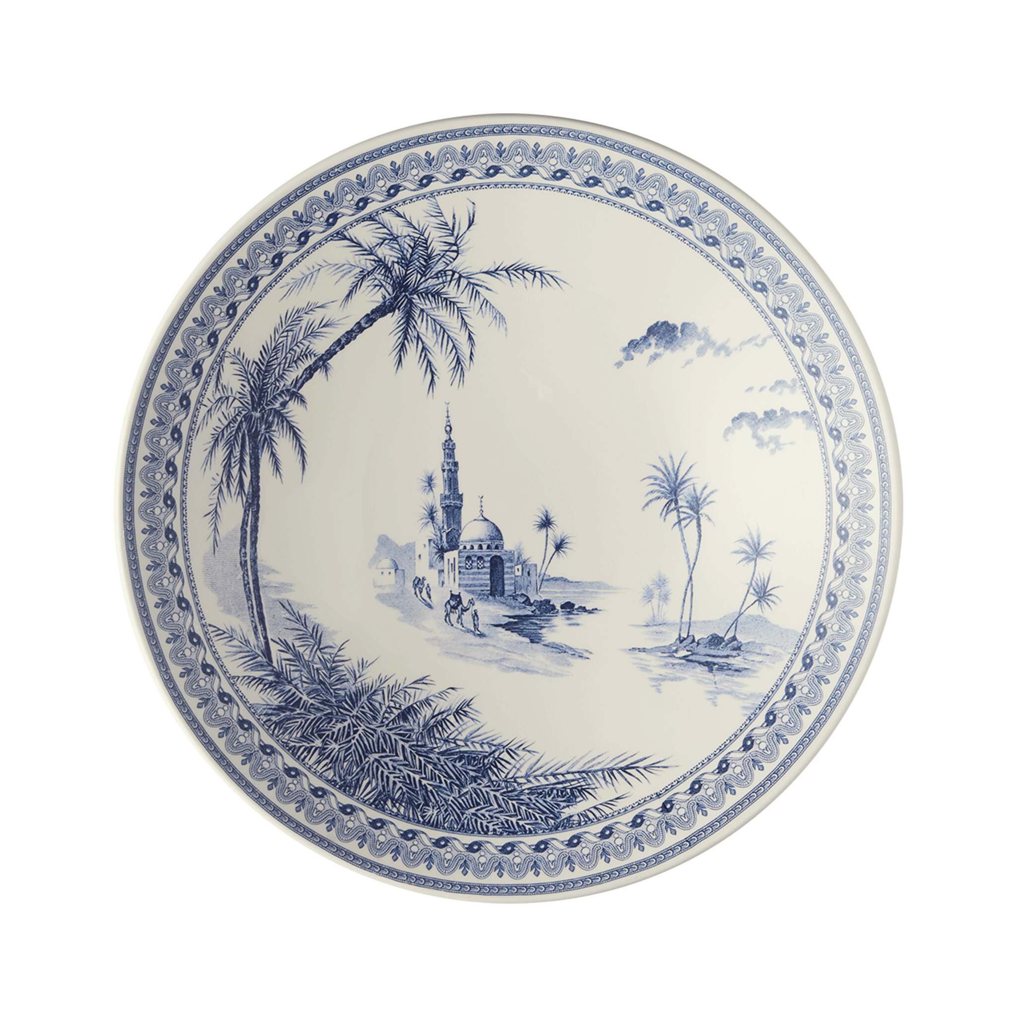 Gien Pasta Plate - Les Dépareillées Blue Pasta Bowl