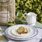 Gien Pickle Dish - Filet Cobalt, alternate view