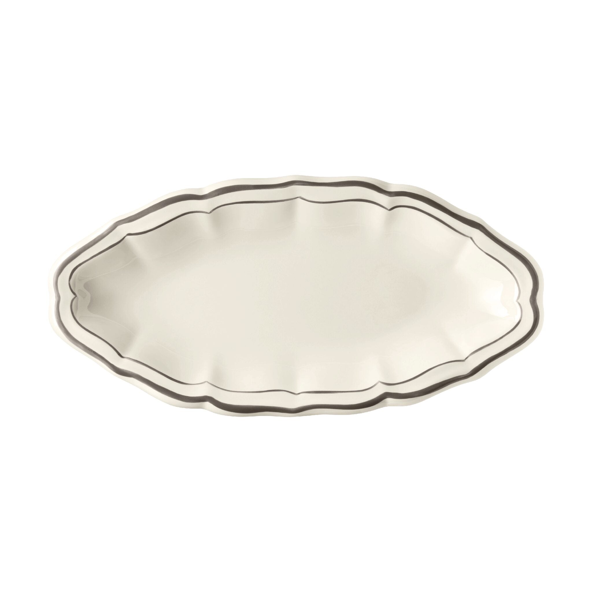 Gien Pickle Dish - Filet Taupe