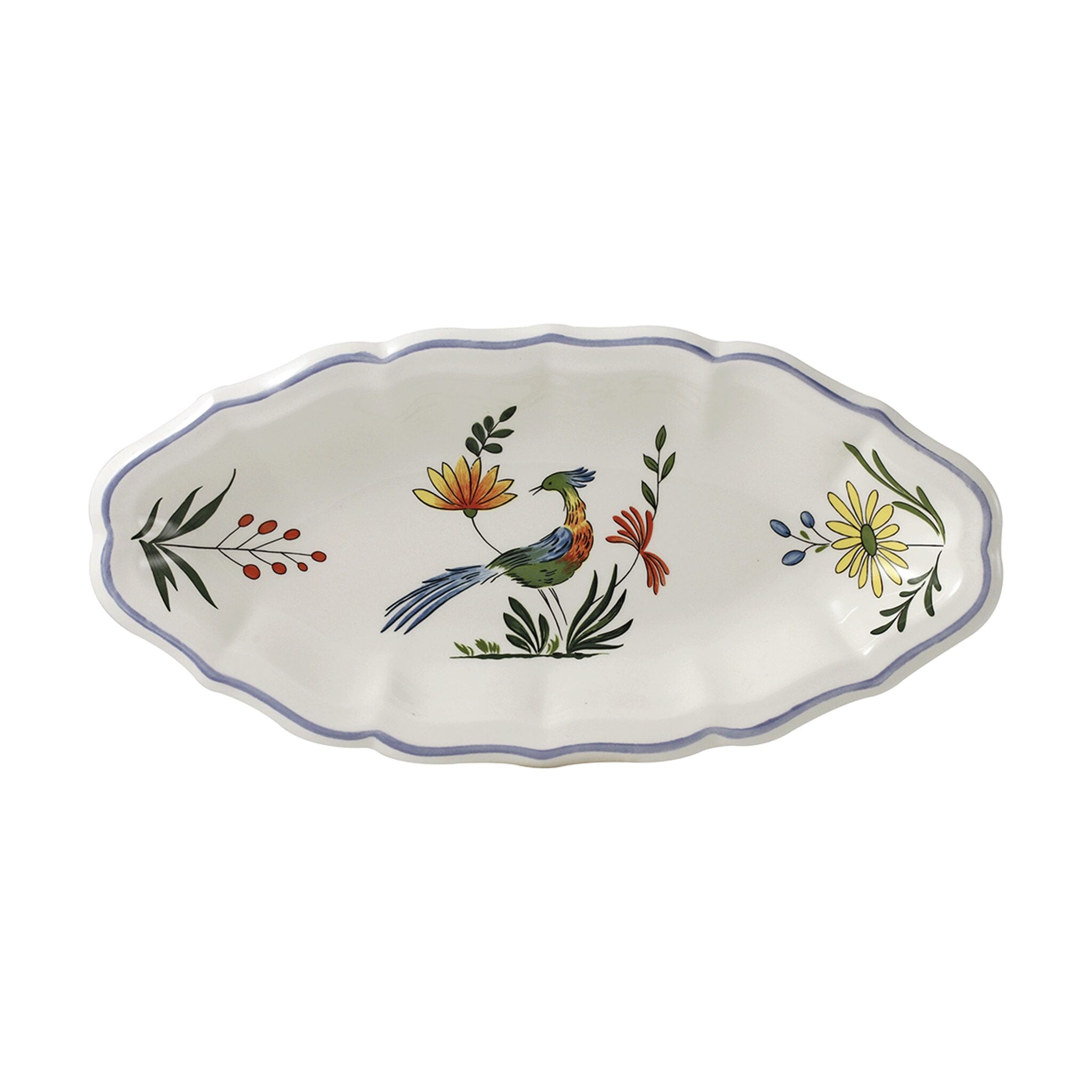 Gien Pickle Dish - Oiseaux De Paradis
