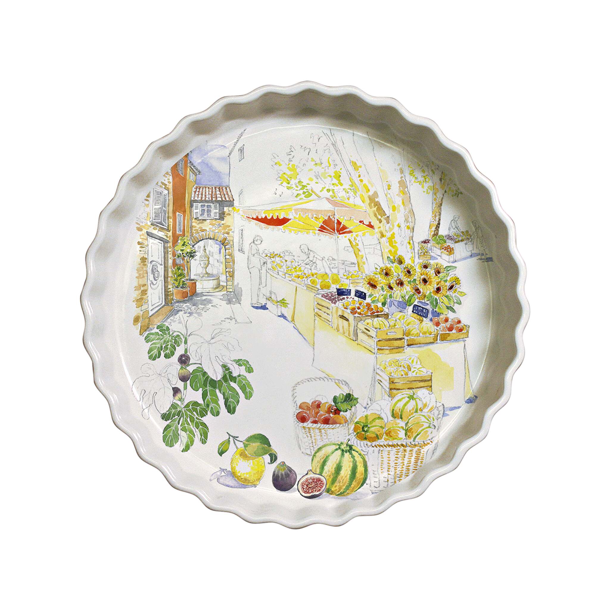 Gien Pie Dish - Provence Pie Pan