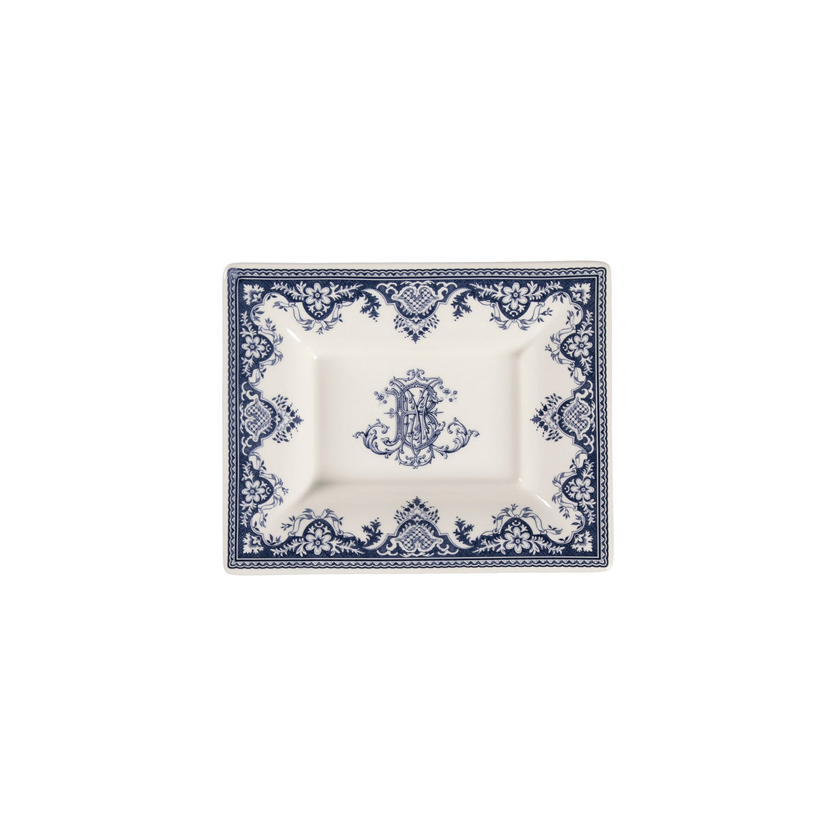 Gien Rectangular Tray - Les Dépareillées Blue