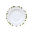 Gien Rim Soup - Filet Gold Soup Plates & Rimmed Soup Bowl