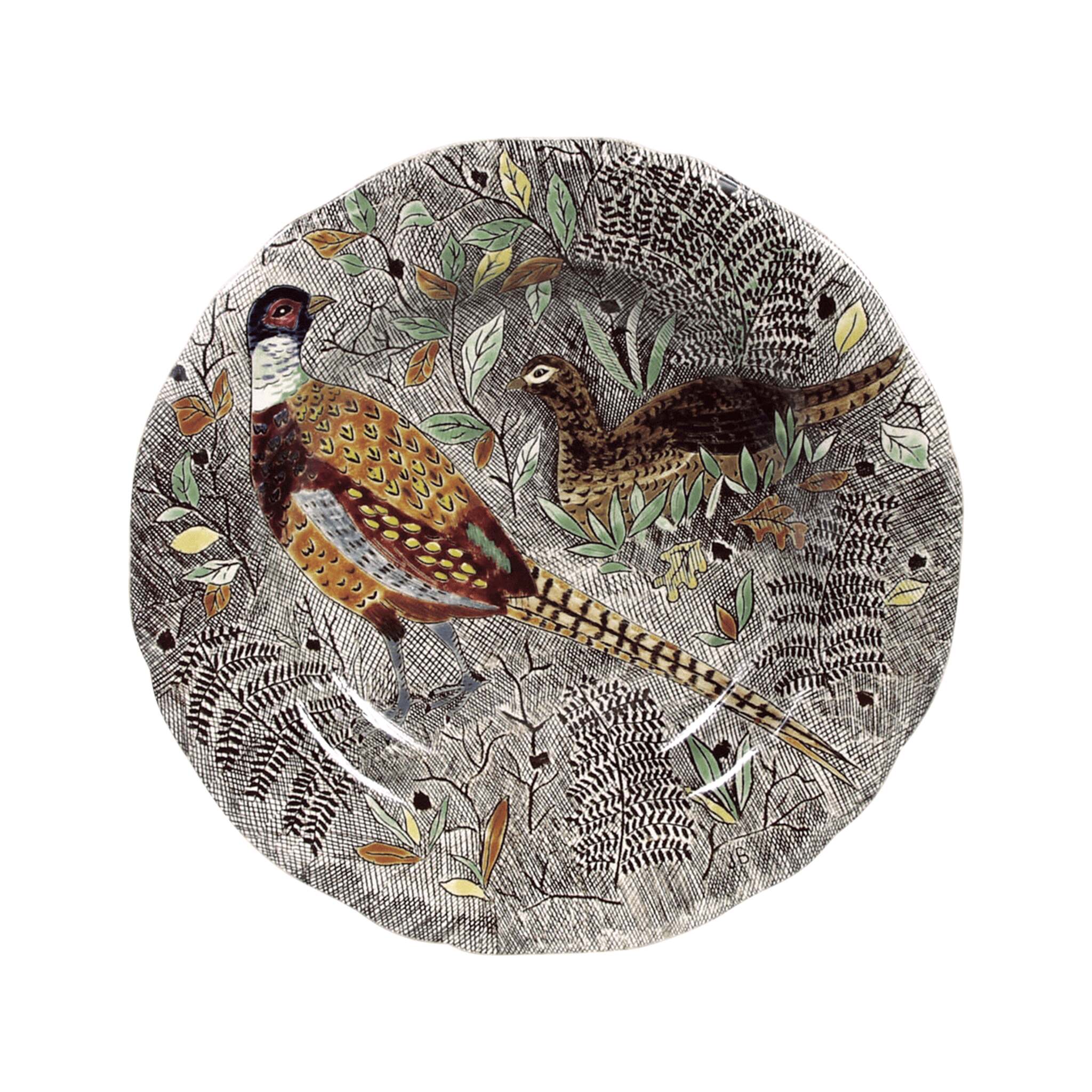 Gien Rim Soup Pheasant - Rambouillet Soup Plates & Rimmed Soup Bowl