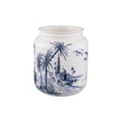 Gien Roped Vase, Medium - Les Dépareillées Blue