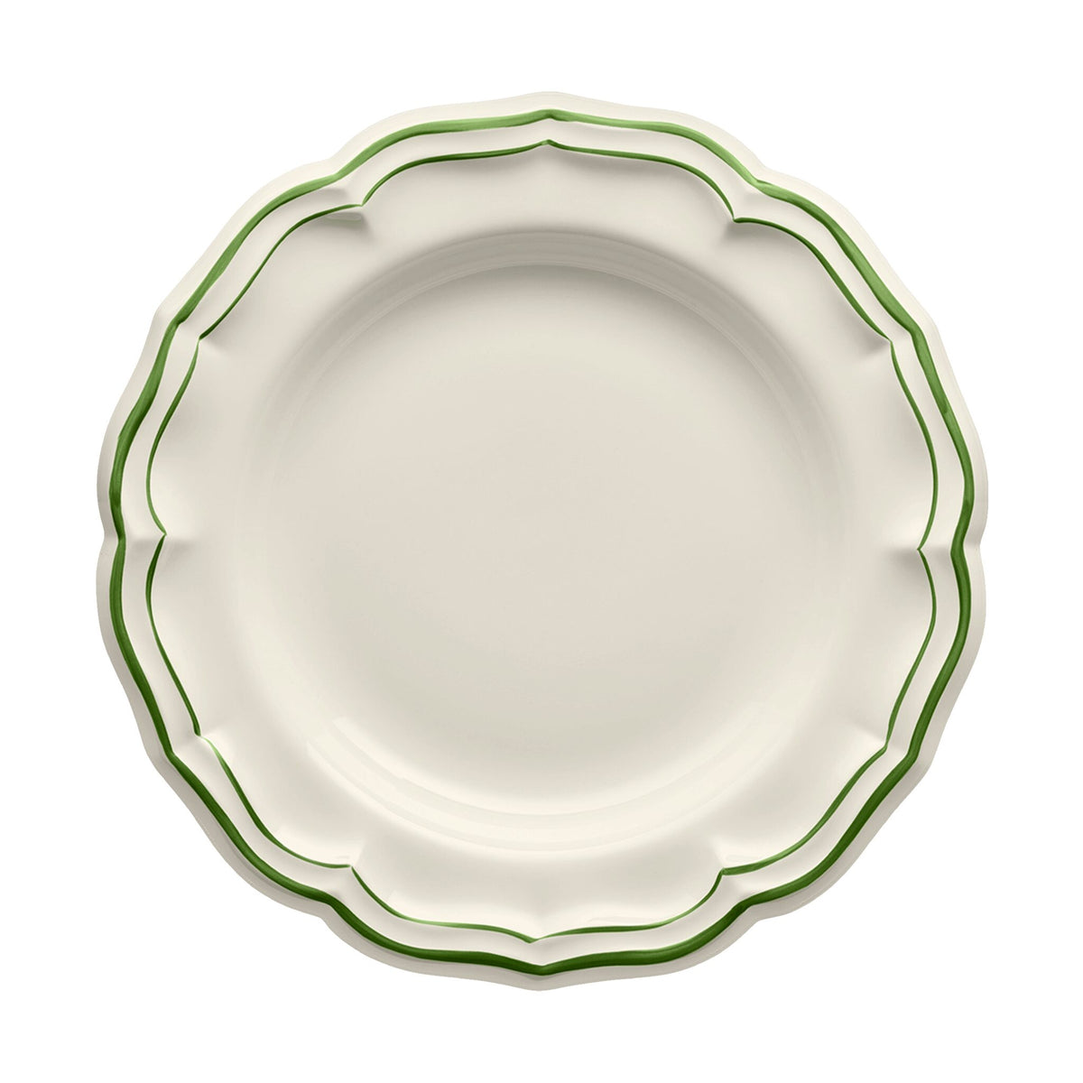Gien Round Deep Dish - Filet Fern Green