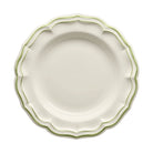 Gien Round Deep Dish - Filet Green Serving Bowl
