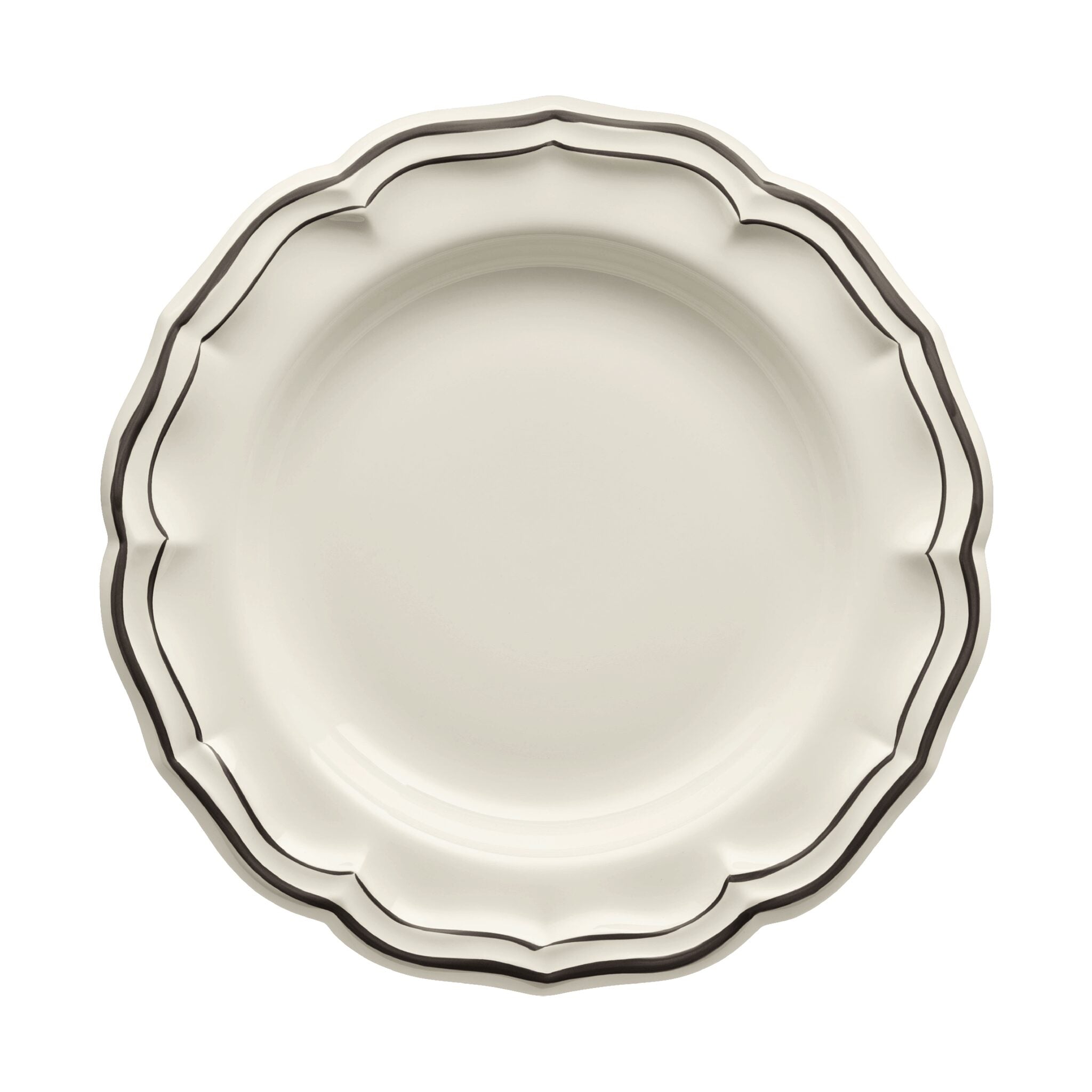 Gien Round Deep Dish - Filet Midnight Serving Bowl