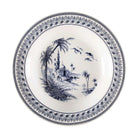 Gien Round Deep Dish - Les Dépareillées Blue