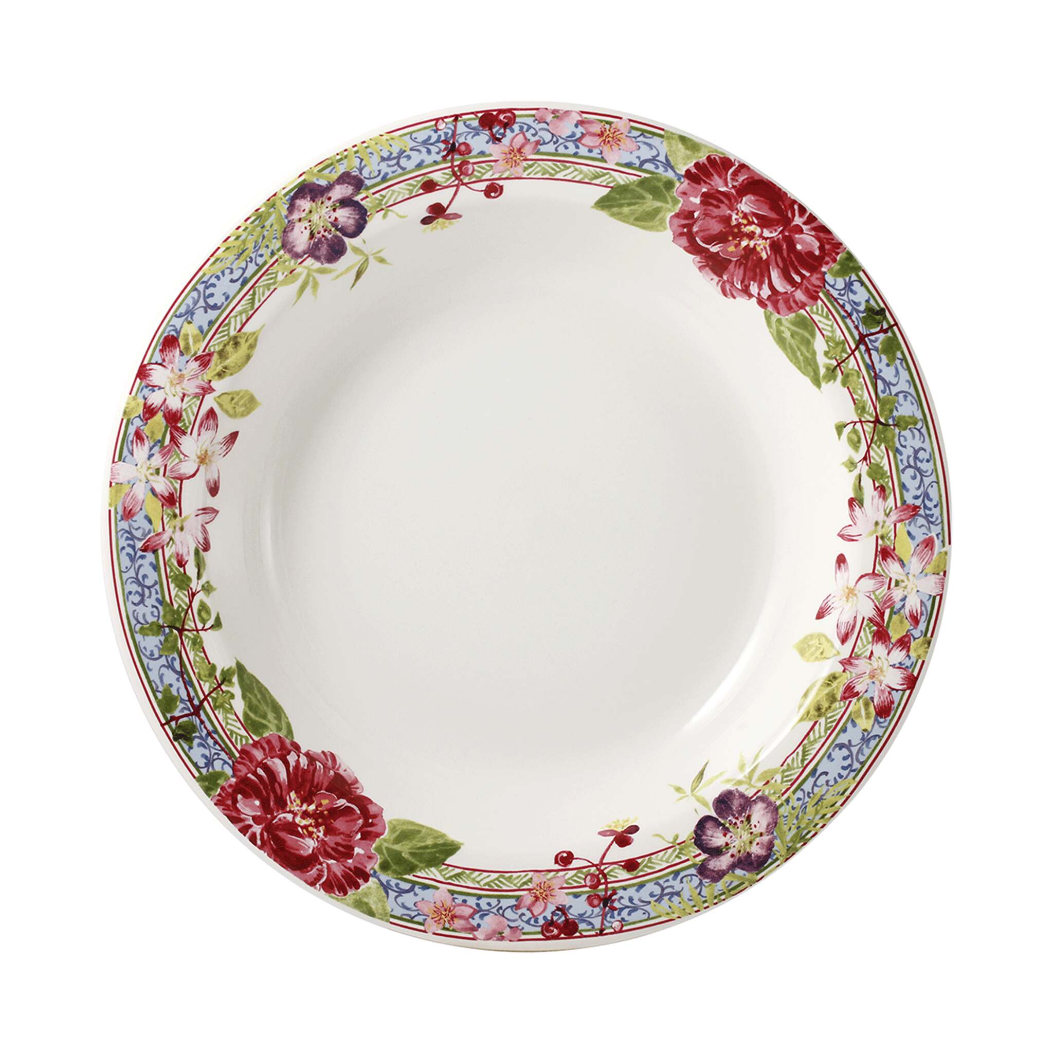 Gien Round Deep Dish - Millefleurs Serving Bowl