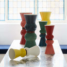 Gien Ruby and Terracotta Siam Vase, Small, lifestyle view