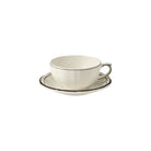 Gien Set of 2 Breakfast Cups & Saucers - Filet Midnight