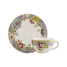 Gien Set of 2 Breakfast Cups & Saucers - Millefleurs