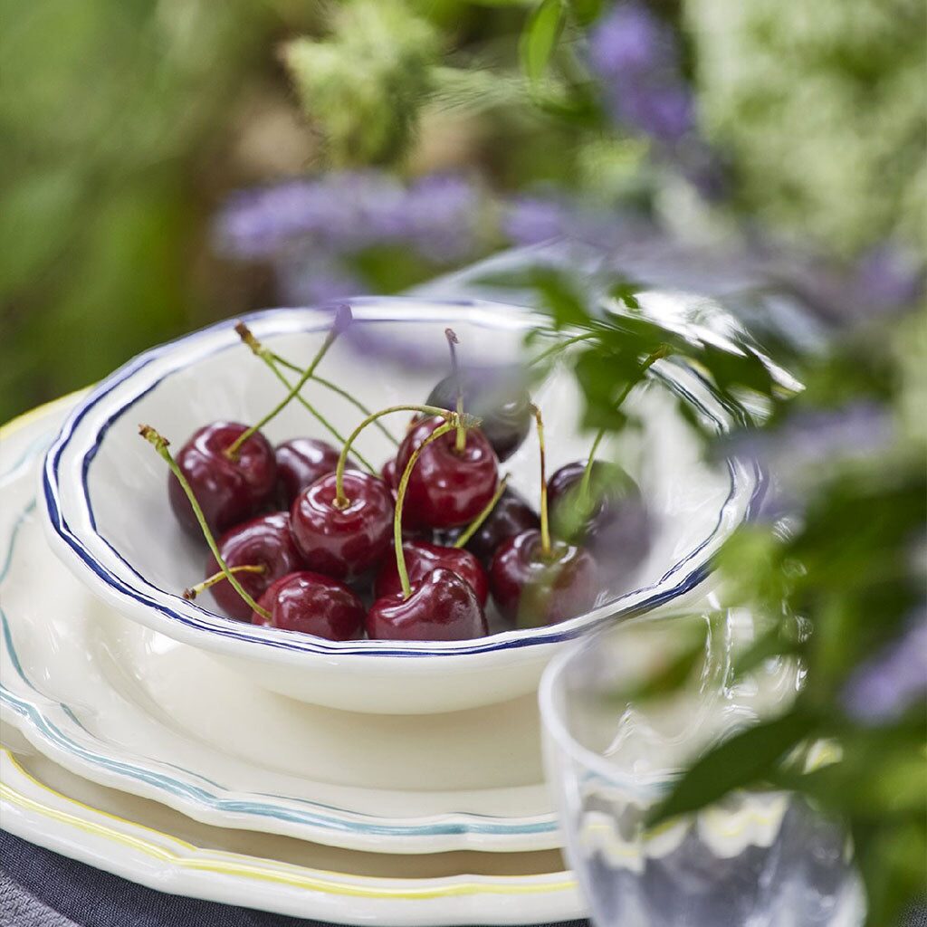 Gien Set of 2 Cereal Bowls XL - Filet Cobalt, alternate view