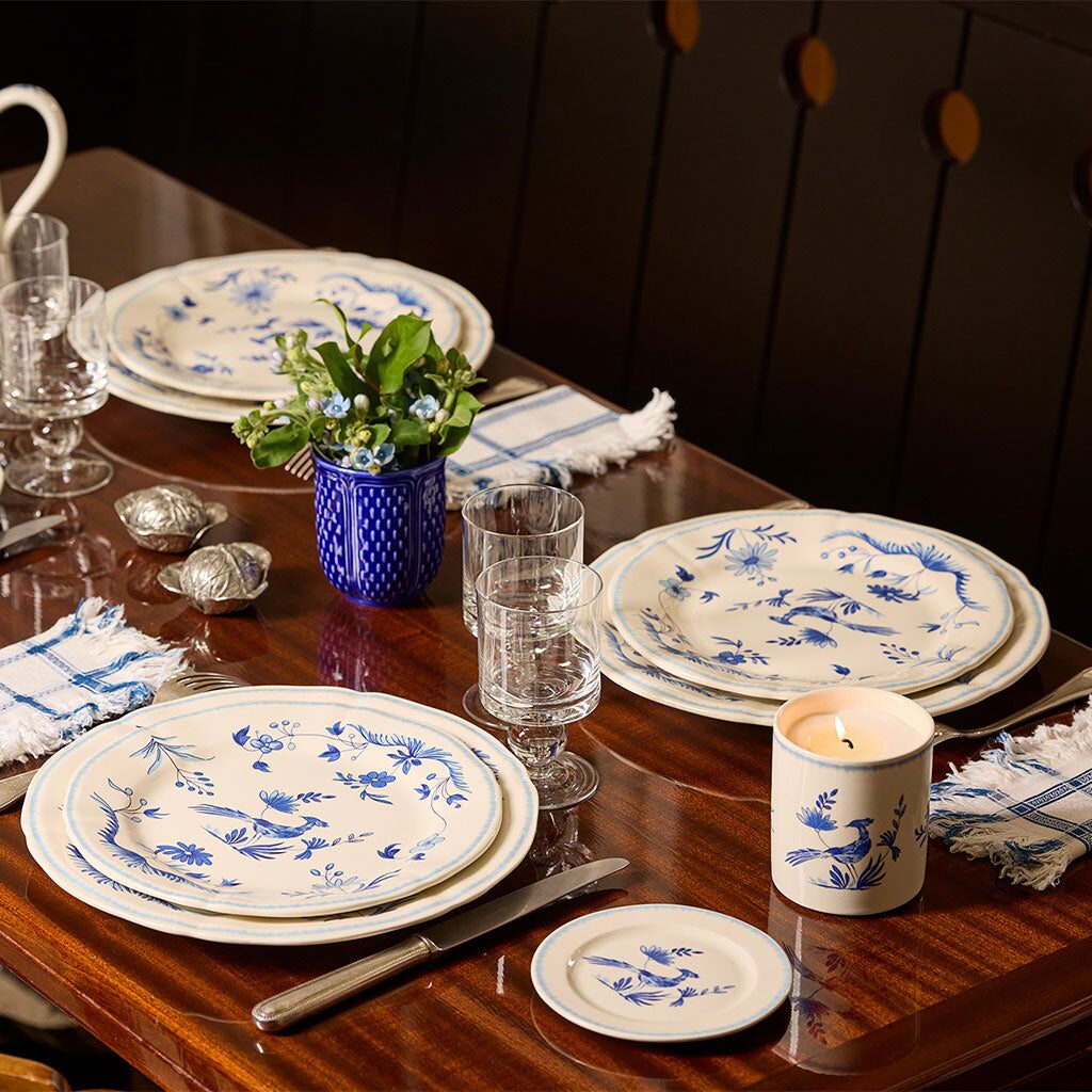Gien Set of 2 Coasters - Paradis Bleu, alternate view
