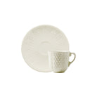 Gien Set of 2 Coffee Cups & Saucers - Pont Aux Choux White