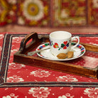 Gien Set of 2 Espresso Cups & Saucers - Chance Folle, alternate view