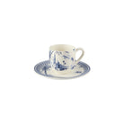 Gien Set of 2 Espresso Cups & Saucers - Les Dépareillées Blue