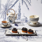 Gien Set of 2 Espresso Cups & Saucers - Les Dépareillées Blue, alternate view