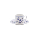 Gien Set of 2 Espresso Cups & Saucers - Paradis Bleu