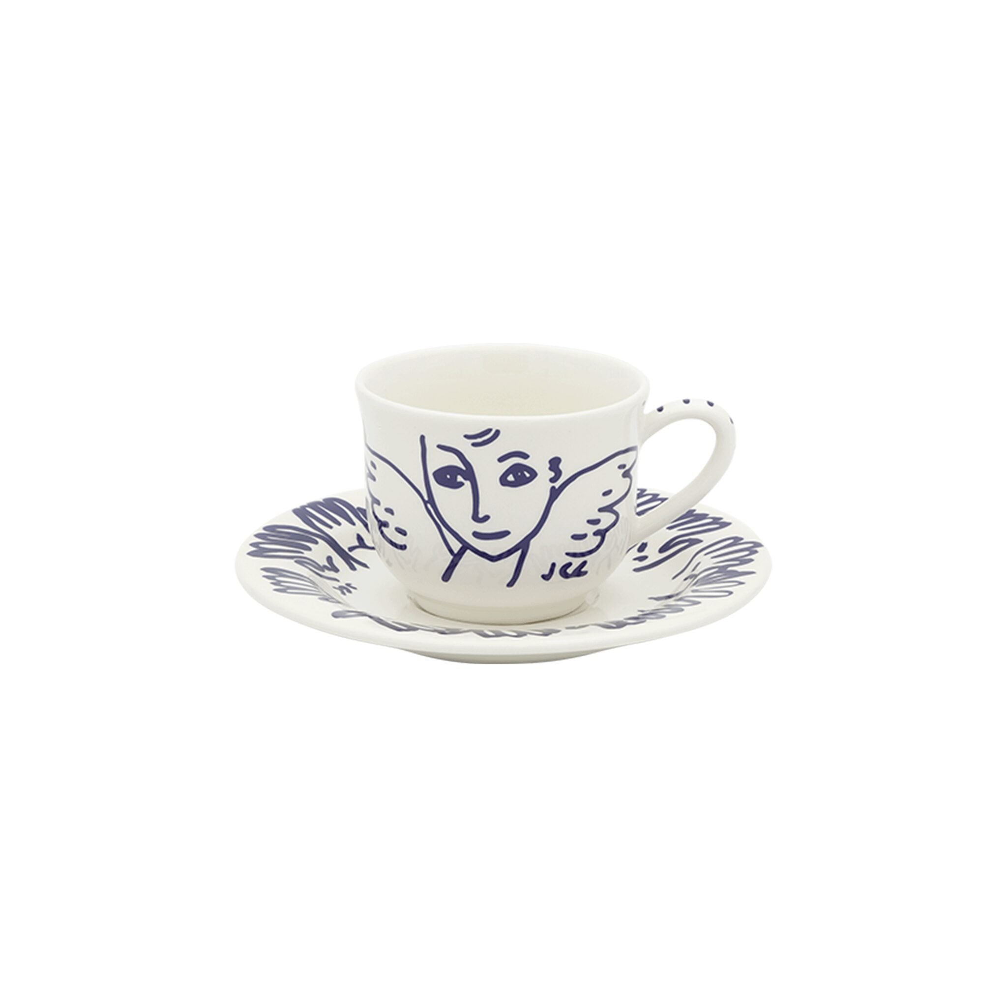Gien Set of 2 Tea Cups & Saucers - L'Archipel Sentimental